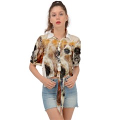 Dog Tie Front Shirt  by goljakoff