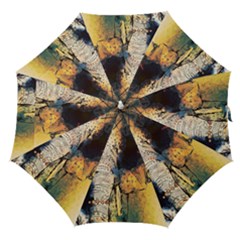 Elephant Mandala Straight Umbrellas by goljakoff