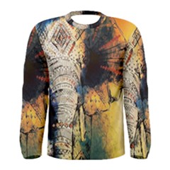 Elephant Mandala Men s Long Sleeve Tee by goljakoff