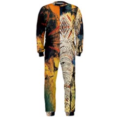 Elephant Mandala Onepiece Jumpsuit (men)  by goljakoff