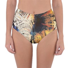 Elephant Mandala Reversible High-waist Bikini Bottoms by goljakoff