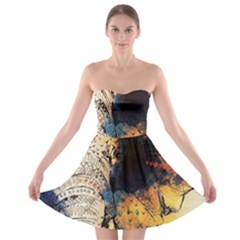 Elephant Mandala Strapless Bra Top Dress by goljakoff