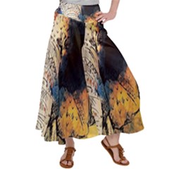 Elephant Mandala Satin Palazzo Pants by goljakoff