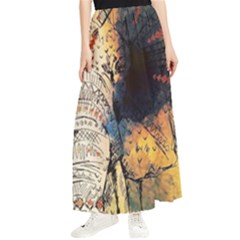 Elephant Mandala Maxi Chiffon Skirt