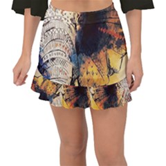 Elephant Mandala Fishtail Mini Chiffon Skirt by goljakoff