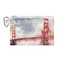 Golden bridge Canvas Cosmetic Bag (Medium) View1