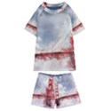 Golden bridge Kids  Swim Tee and Shorts Set View1