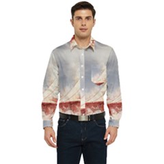 Golden Bridge Men s Long Sleeve Pocket Shirt 