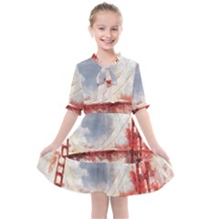 Golden Bridge Kids  All Frills Chiffon Dress by goljakoff