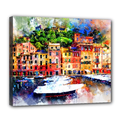 Boat Deluxe Canvas 24  X 20  (stretched) by goljakoff