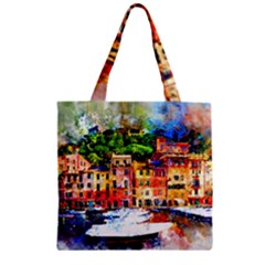 Boat Zipper Grocery Tote Bag by goljakoff