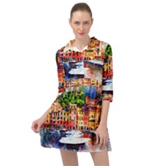 Boat Mini Skater Shirt Dress by goljakoff