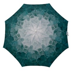 Blue Green Waves Straight Umbrellas by goljakoff