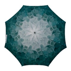 Blue Green Waves Golf Umbrellas by goljakoff