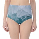 Blue green waves Classic High-Waist Bikini Bottoms View1