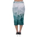 Blue green waves Midi Pencil Skirt View2