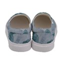 Blue green waves Women s Canvas Slip Ons View4