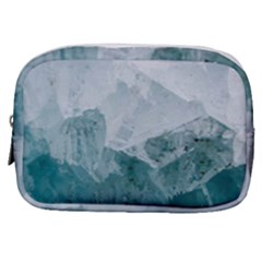 Blue Green Waves Make Up Pouch (small) by goljakoff