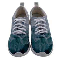 Blue Green Waves Athletic Shoes by goljakoff