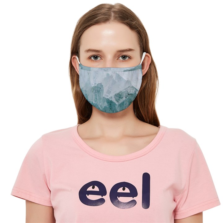 Blue green waves Cloth Face Mask (Adult)