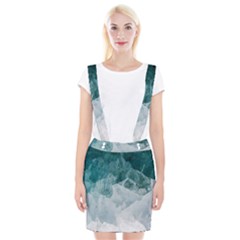 Blue Waves Braces Suspender Skirt by goljakoff