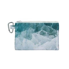 Blue Waves Canvas Cosmetic Bag (small) by goljakoff