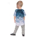 Blue ocean waves Kids  Raglan Tee View2