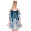 Blue ocean waves Cutout Spaghetti Strap Chiffon Dress View2