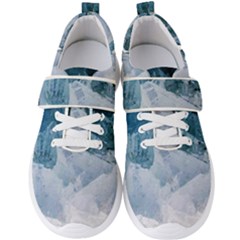 Blue Ocean Waves Men s Velcro Strap Shoes by goljakoff