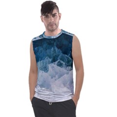 Blue Ocean Waves Men s Regular Tank Top by goljakoff