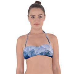 Blue Mountain Halter Bandeau Bikini Top by goljakoff