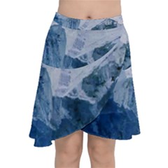 Blue Mountain Chiffon Wrap Front Skirt by goljakoff