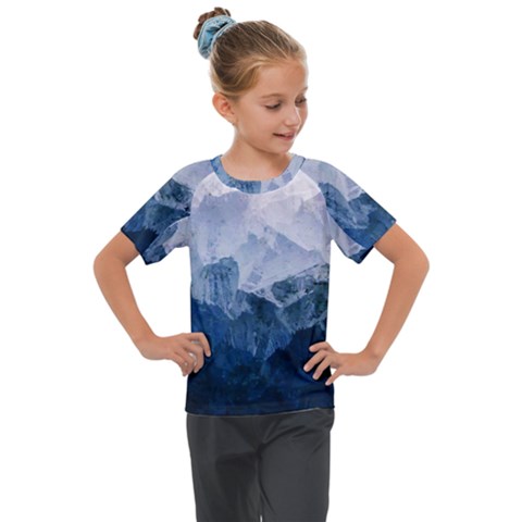 Blue Mountain Kids  Mesh Piece Tee by goljakoff