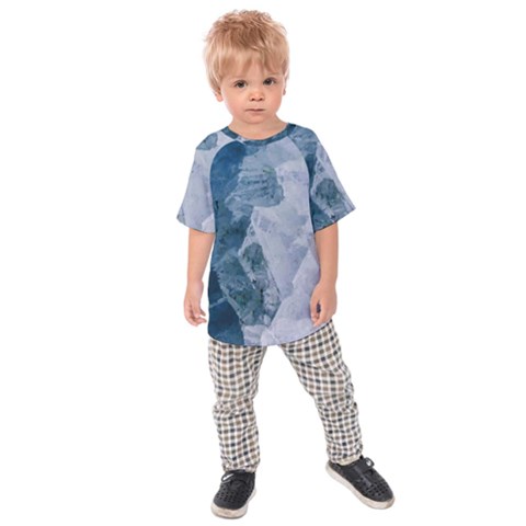 Blue Waves Kids  Raglan Tee by goljakoff