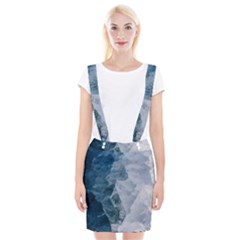 Blue Waves Braces Suspender Skirt by goljakoff