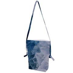 Blue Waves Folding Shoulder Bag by goljakoff