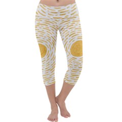 Sun Capri Yoga Leggings by goljakoff