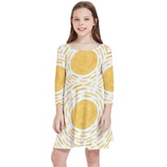 Sun Kids  Quarter Sleeve Skater Dress by goljakoff