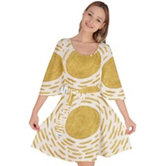 Sunshine Velour Kimono Dress by goljakoff