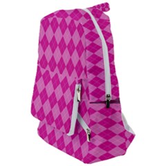 Pink Diamond Pattern Travelers  Backpack by ArtsyWishy