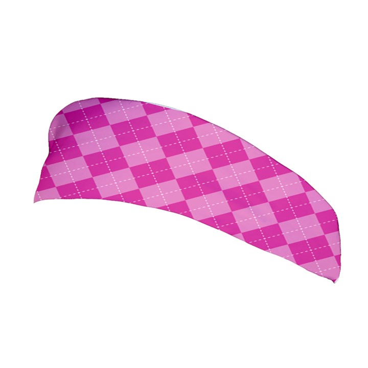 Pink Diamond Pattern Stretchable Headband