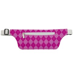 Pink Diamond Pattern Active Waist Bag by ArtsyWishy