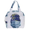 Earth With Face Mask Pandemic Concept Boxy Hand Bag View1