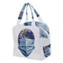 Earth With Face Mask Pandemic Concept Boxy Hand Bag View2