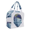 Earth With Face Mask Pandemic Concept Boxy Hand Bag View3