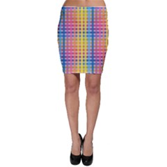 Digital Paper Stripes Rainbow Colors Bodycon Skirt