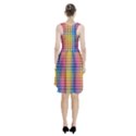 Digital Paper Stripes Rainbow Colors Racerback Midi Dress View2