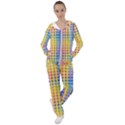 Digital Paper Stripes Rainbow Colors Women s Tracksuit View1