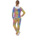 Digital Paper Stripes Rainbow Colors Women s Tracksuit View2