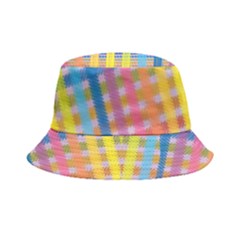 Digital Paper Stripes Rainbow Colors Bucket Hat by HermanTelo